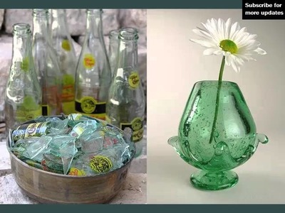 Recycled Glass Bottle Art | Set Of Pictures Ideas