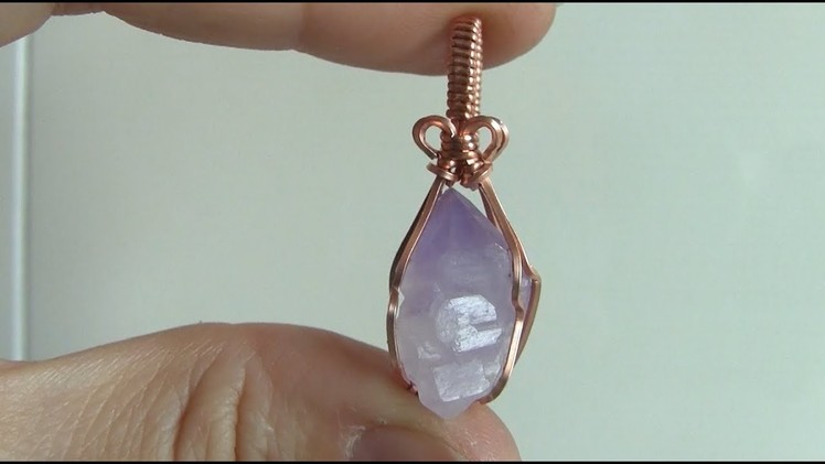 Rough Crystal Point Wire Wrapped Pendant Tutorial