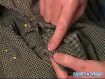 Sewing & Making a Men's Shirt : Pinning a Sleeve to a Men's Shirt