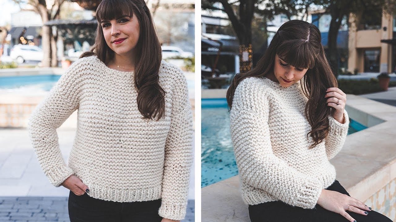 Simple Knit Sweater start to finish!