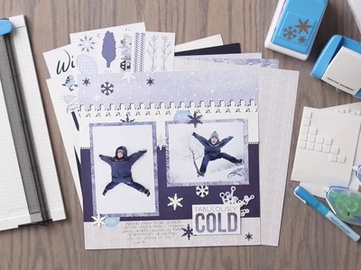 Snowflake Trio Punch & Snowman BMC Layout Project by Creative Memories
