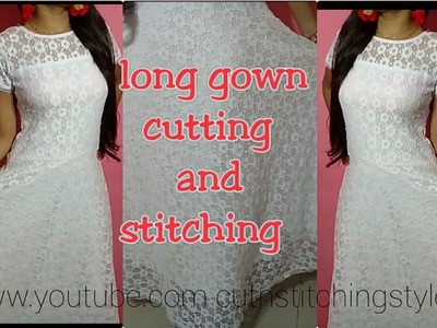 सबसे सुंदर दिखना है तो बनाए यह gown, measurement,cutting and stitching of umbrella cut gown,easy way