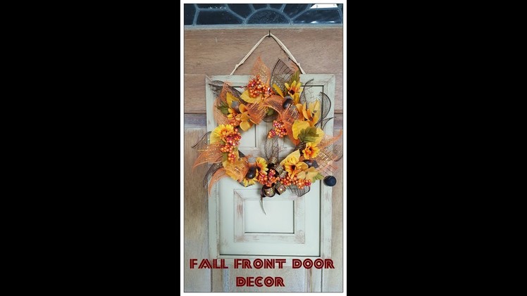 Tricia's Creations: Dollar Tree Fall Front Door Decor