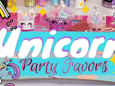 Unicorn party favors
