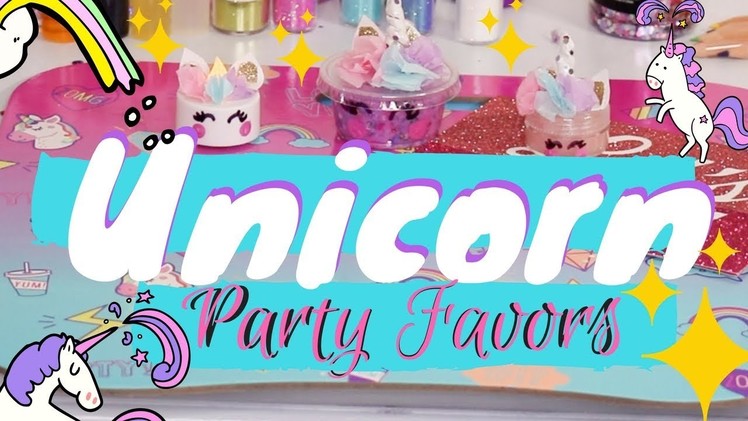 Unicorn party favors