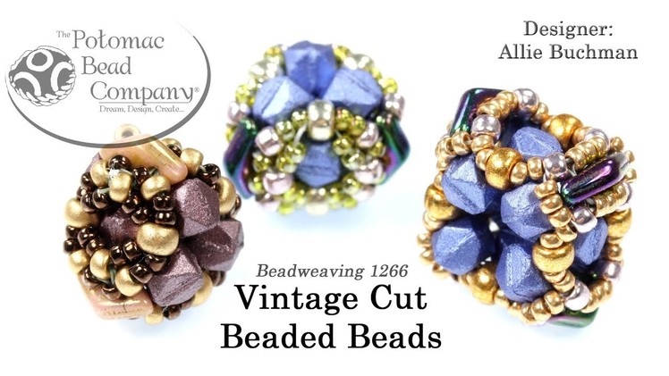 Vintage Cut Beaded Beads (DIY Beaded Beads Tutorial)