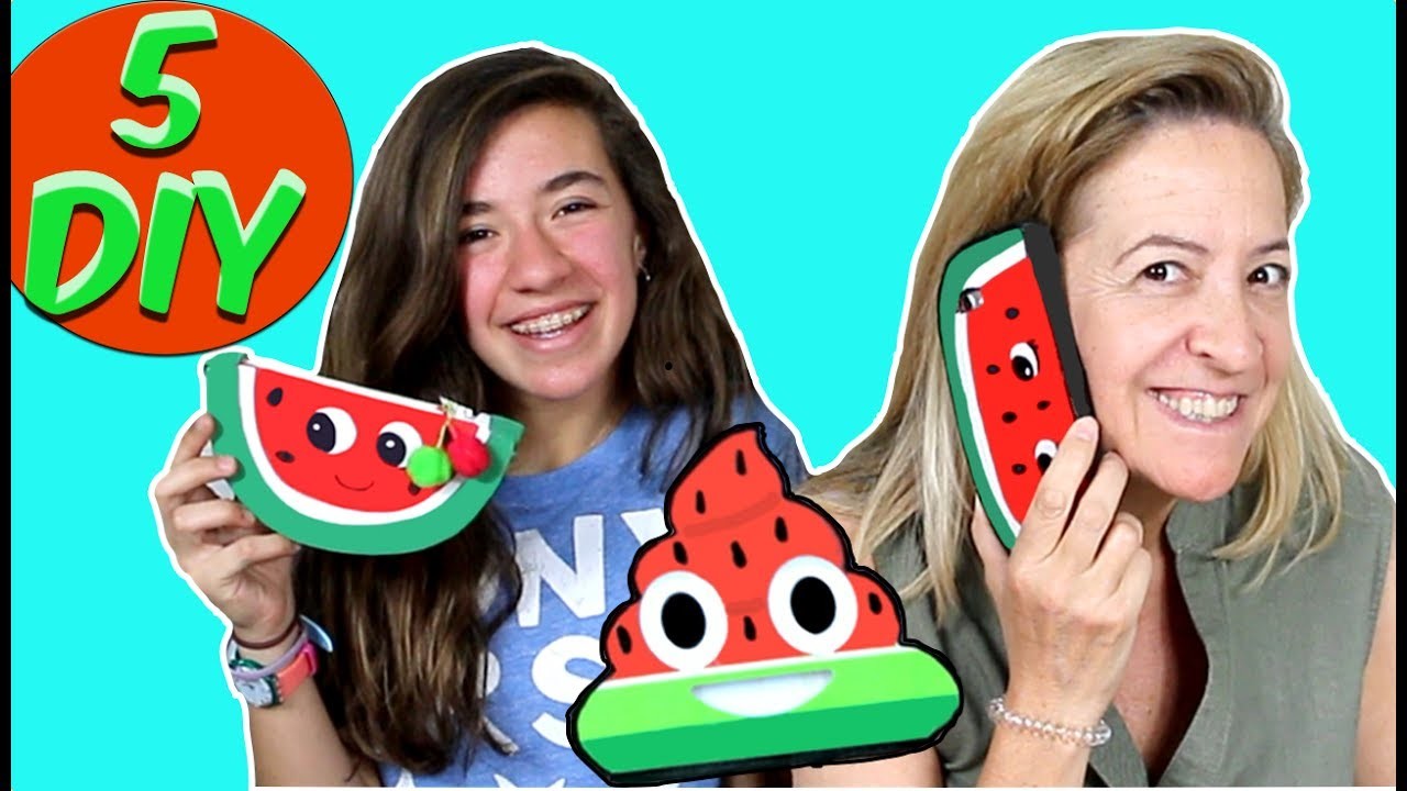 5 {Easy} WATERMELON crafts to do when you are bored: iphone case, squishy.  | Easy DIY Crafts