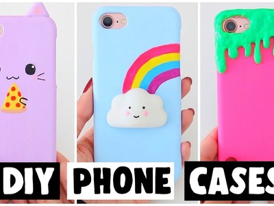 7 AMAZING DIY PHONE CASES! VIRAL Slime & Squishy Inspired Ideas!