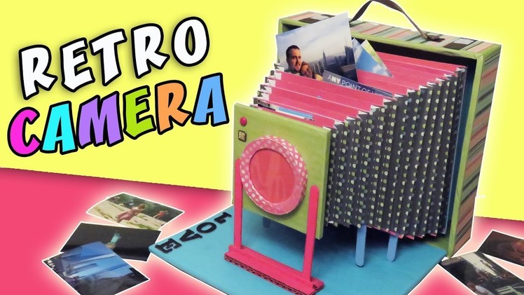 ALBUM RETRO CAMERA - DIY Love Gift - Cardboard Vintage Camera | aPasos Crafts DIY