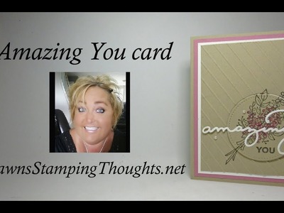 Amazing You card