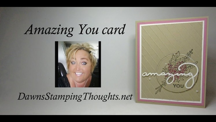 Amazing You card