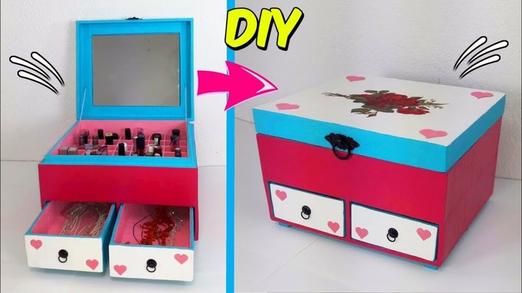 AWESOME DIY RECYCLING CARTON - HOW TO MAKE A MAKEUP ORGANIZER WITH YOUR OWN HANDS