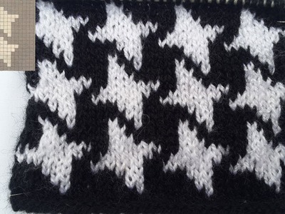 Beautiful Double Colour Knitting Pattern [With Graph]