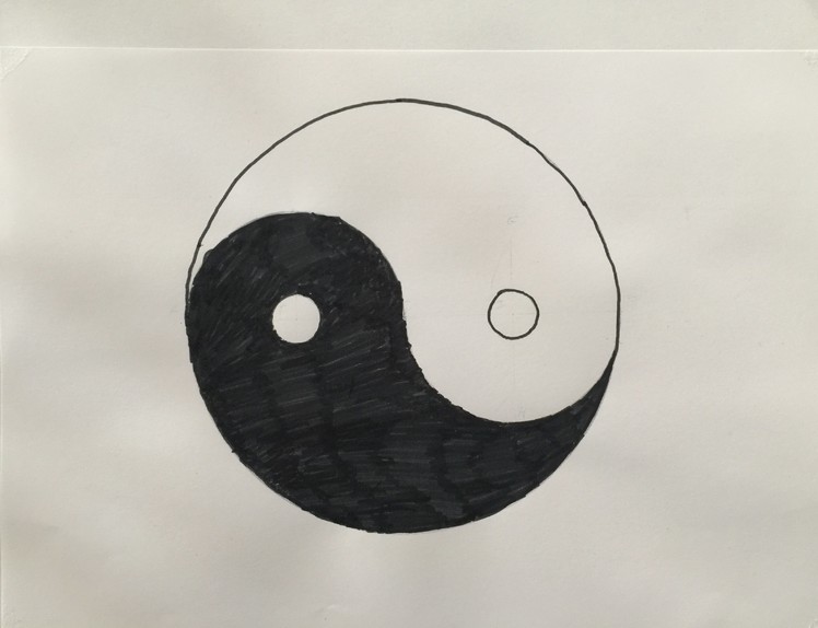 Comment Dessiner Le Yin & Yang - How To Draw The Yin & Yang.