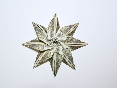 Cool Money Flower Origami Dollar Tutorial DIY Folded No glue