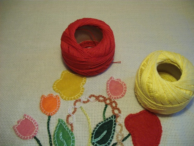 Course of basic embroidery 23: An embroidery with felts