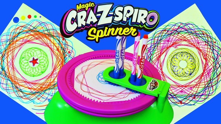 Cra-Z-Art Fun Spin Art Maker Called Cra-Z-Spiro Spinning Stencils