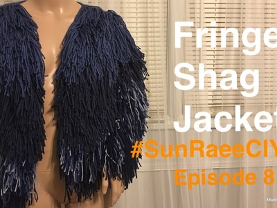 Crochet Fringe Shag Jacket| #SunRaeCIY episode 8| Vloggy asf