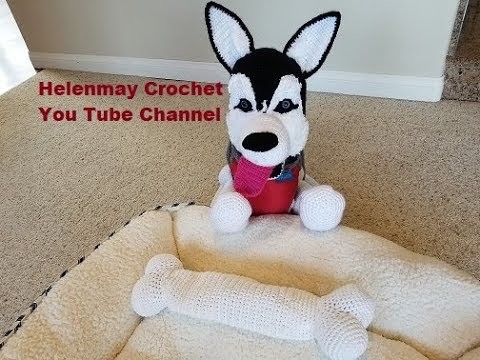 Crochet Large Amigurumi Siberian Husky Dog Part 3 of 4 DIY Video Tutorial