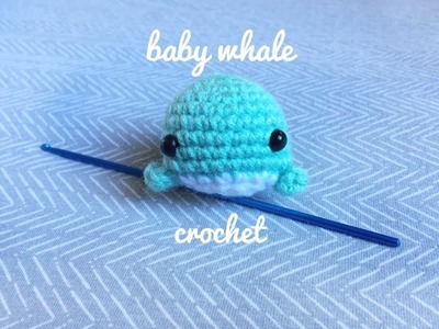 Cute baby whale amigurumi!