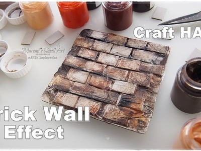 DIY Brick Wall Effect ♡ Craft Hack ♡ Maremi's Small Art ♡