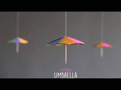 DIY Colourful Umbrella