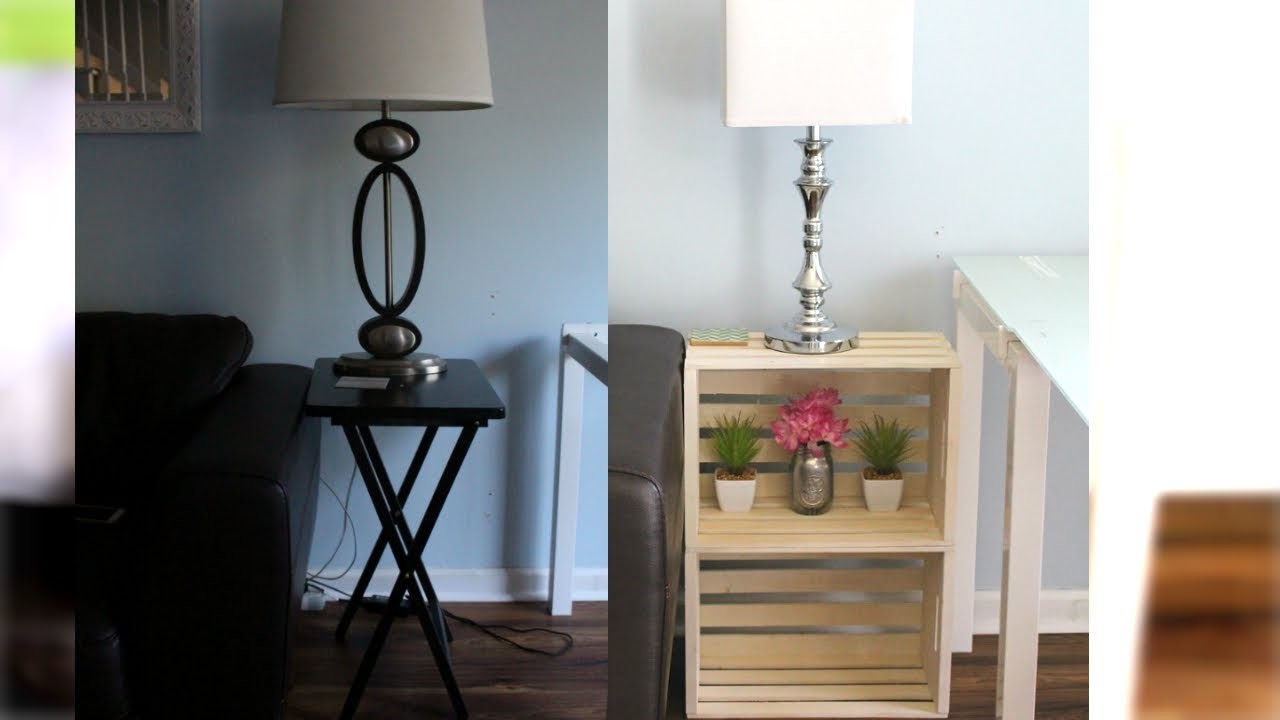 DIY End Tables, NO TOOLS| Easy, How to Crates