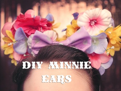 DIY flower Minnie ears