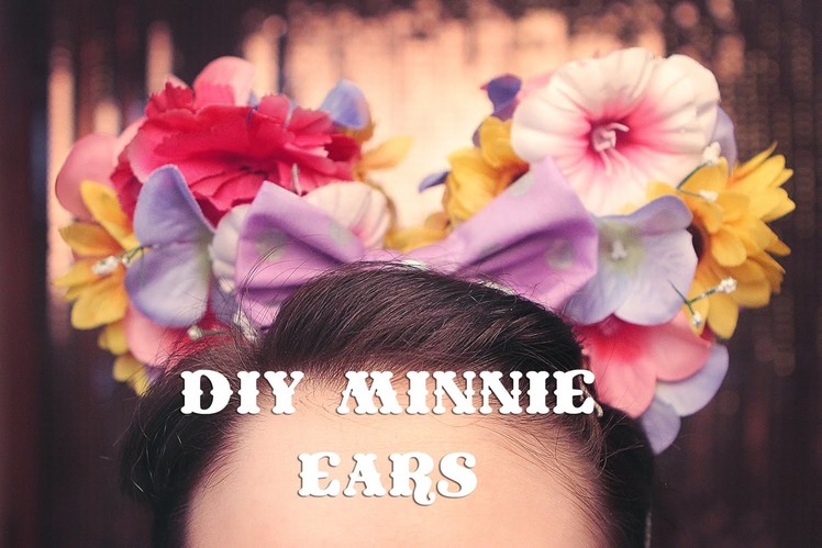 DIY flower Minnie ears