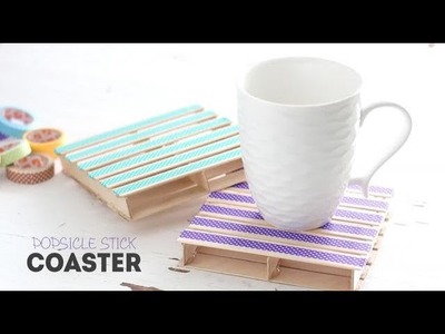 DIY Popsicle Stick Coaster
