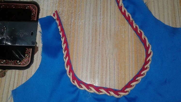 Dori neck design  cutting and stitching