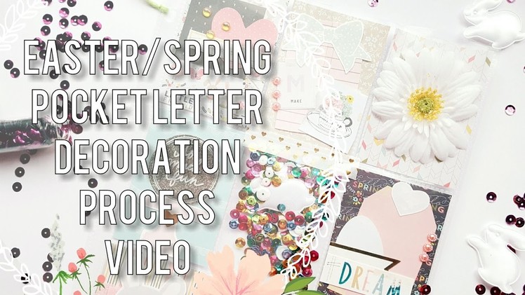 Easter.Spring Pocket Letter Process. Spring Mail Ideas ????????