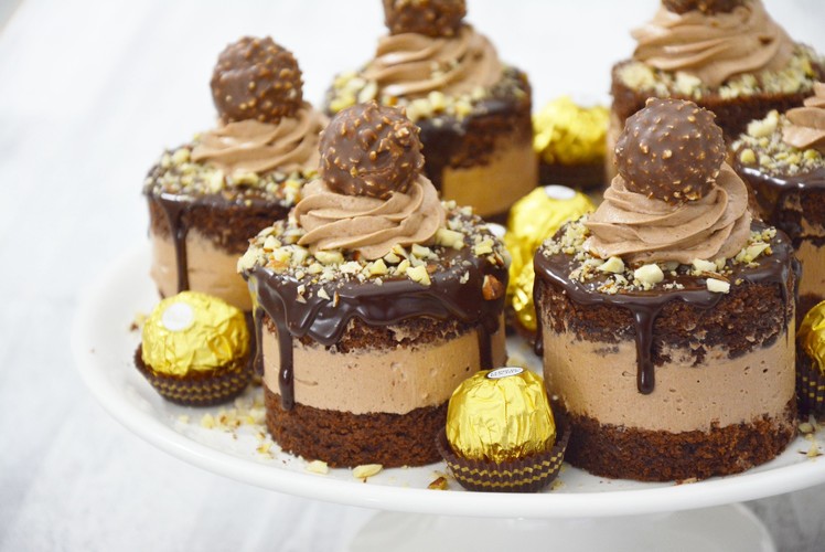 Ferrero Rocher Mini Cakes