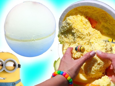 Giant Fizzy Sand Ball of Surprise Minions Mineez Despicable Me 3 Toys - Water Play Video