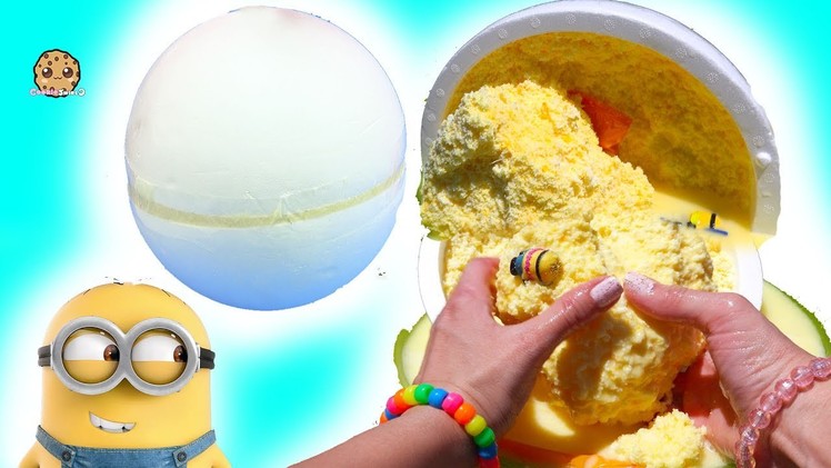 Giant Fizzy Sand Ball of Surprise Minions Mineez Despicable Me 3 Toys - Water Play Video