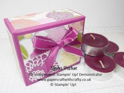 Gift Box for 8 Scented Tealights in Sweet Soiree DSP