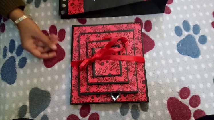 Handmade Pyramid birthday card to gift