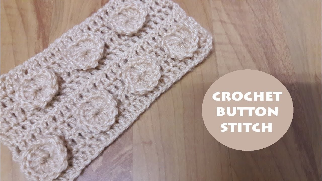 How to crochet button stitch? | !Crochet!