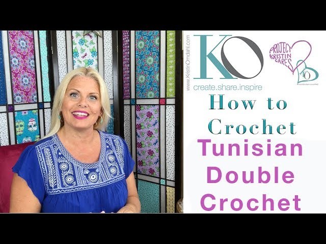How to Crochet Tunisian Double Crochet Stitch