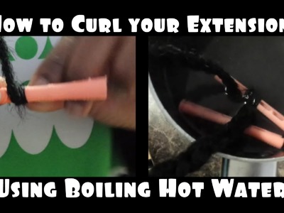 How to Curl the End of Braiding Hair with Boiling Water