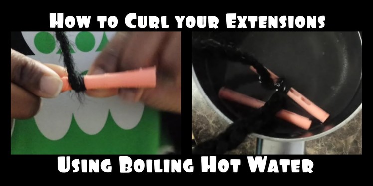 How to Curl the End of Braiding Hair with Boiling Water