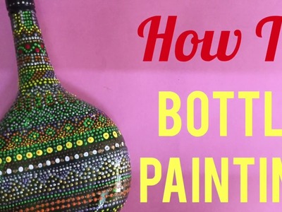 How to do Bottle Painting|Summer Activities for art camp#7 | Dot Mandala Painting | Craftziners # 96
