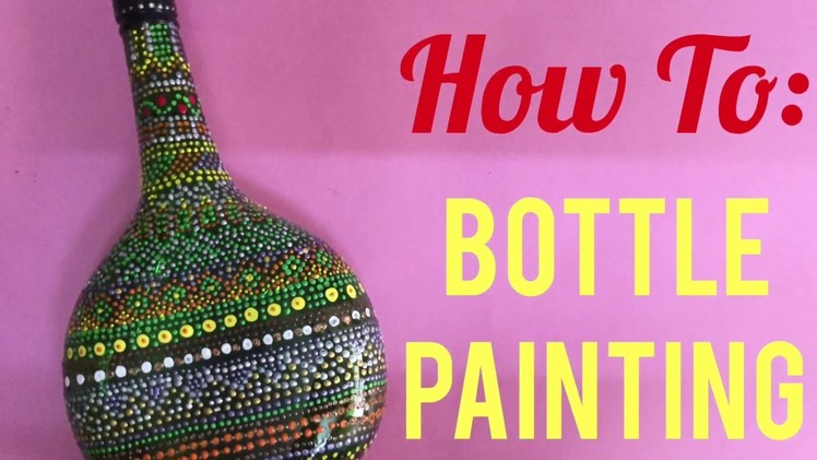 How to do Bottle Painting|Summer Activities for art camp#7 | Dot Mandala Painting | Craftziners # 96