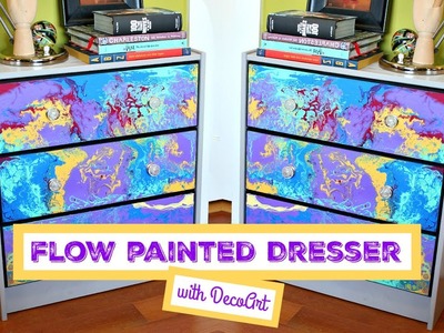 HOW TO: Flow Painted Dresser