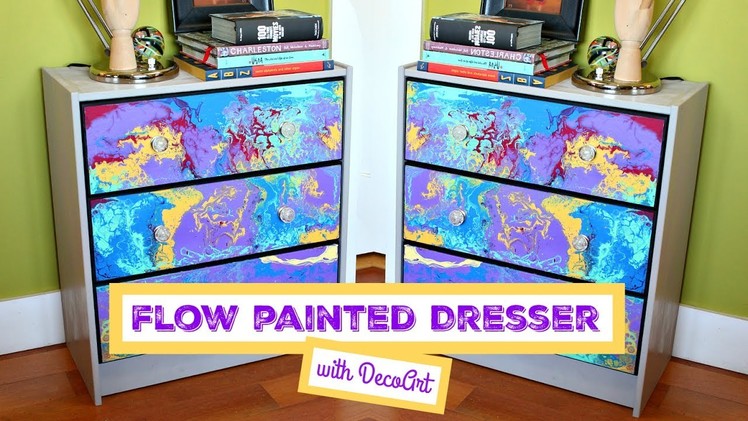 HOW TO: Flow Painted Dresser