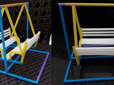 How to Make a Drinking Straws Toy Swing | DIY Art Straws