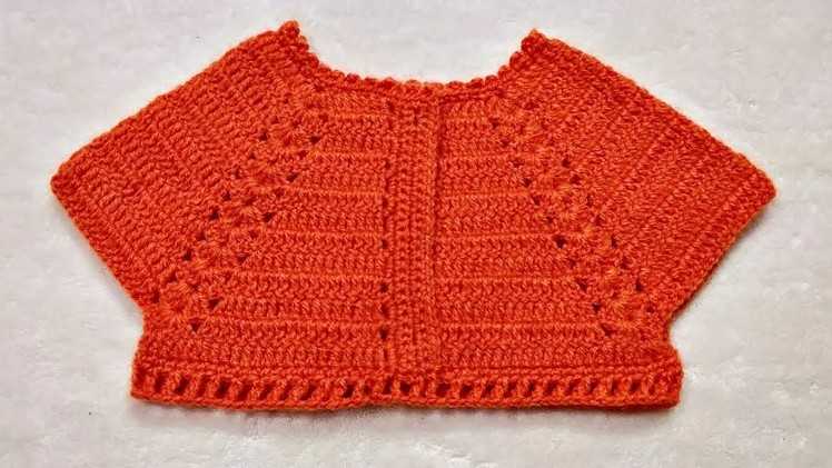 How to make Crochet Choli for Baby Frock (0-3 years)