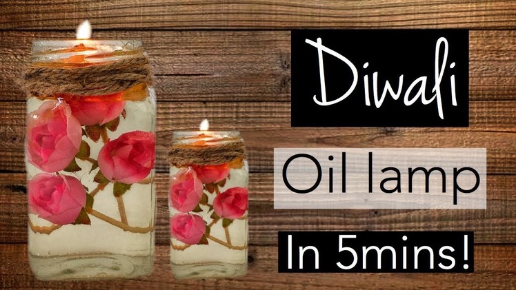 How to make decorative DIWALI OIL LAMP (diya) at home. EASY & QUICK