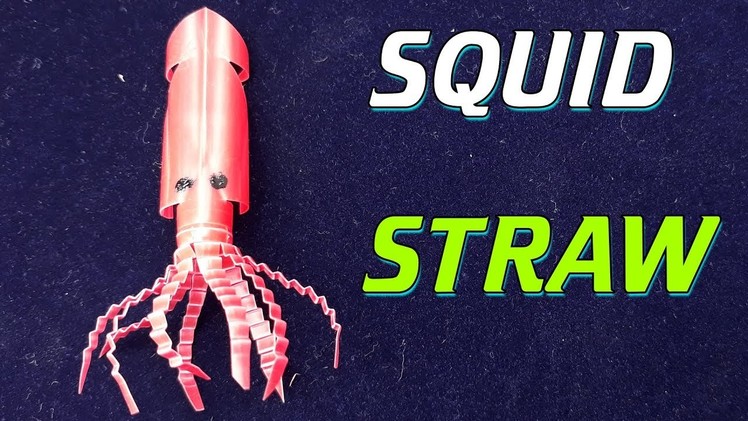 How to make squid with straws simple - squid fish straw