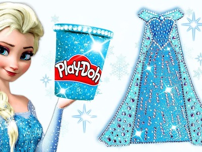 How To Make With Play Doh Super Sparkle Dress For Disney Princess Frozen Elsa